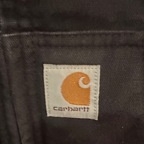 Carhartt Kids Black Zip Hoodie Jacket Logo Pocket- Size Small Boys with pockets - Picture 3 of 6